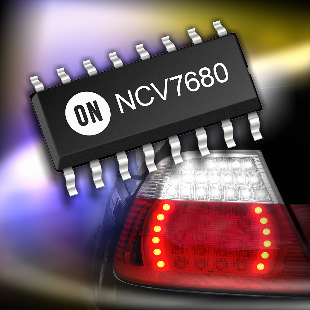 安森美半导体(ON Semiconductor)推出新的线性稳流及控制器NCV7680