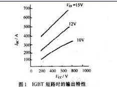 IGBT短路时的输出特性