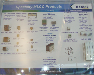 KEMET展示MLCC产品