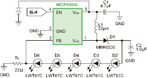 NCP5005ĵʽLED·