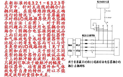 用在互连线试验上的耦合/去耦网络