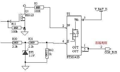 BTS6142D的控制线路图