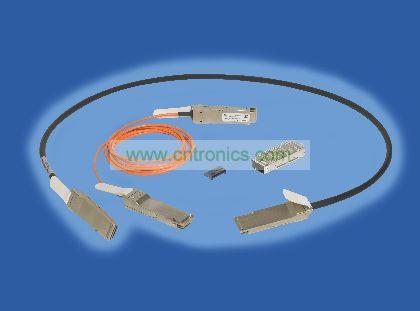 FCI QSFP +有源光缆组件