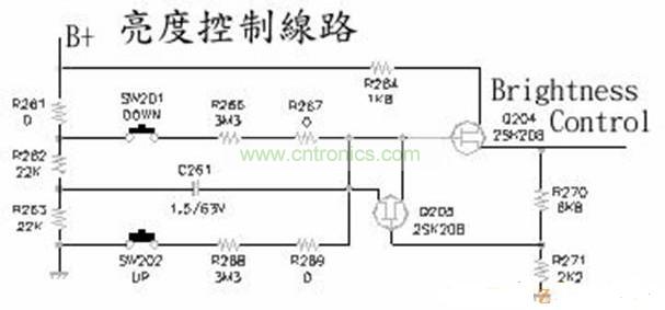 亮度控制线路