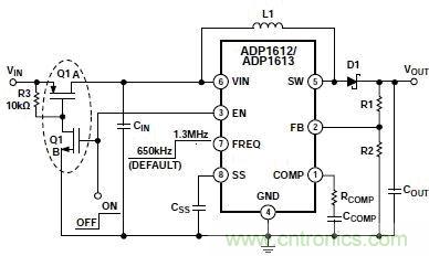 ADP1612/ADP1613典型应用电路