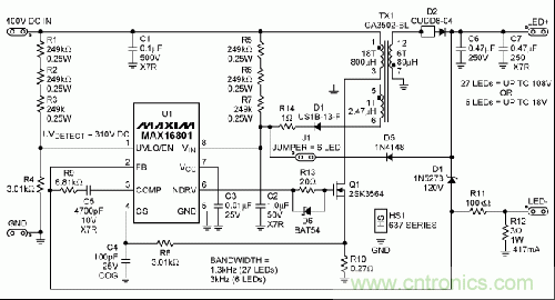 LED驱动器参考设计原理图