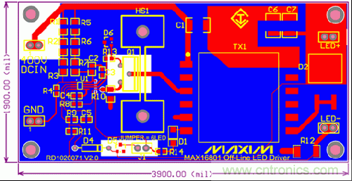 LED驱动器电路板布局