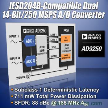ADI推出高速模数转换器简化FPGA应用设计