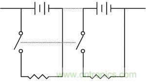 通断分流电阻均衡充电原理
