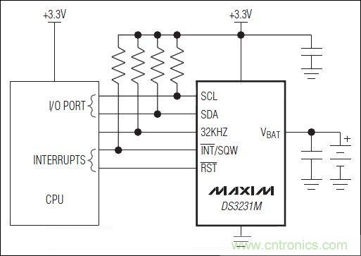 DS3231M设计参考电路