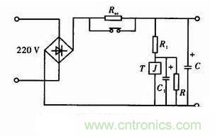 图2：电容整流滤波电路