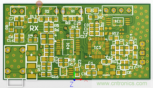 图1 射频电路PCB板