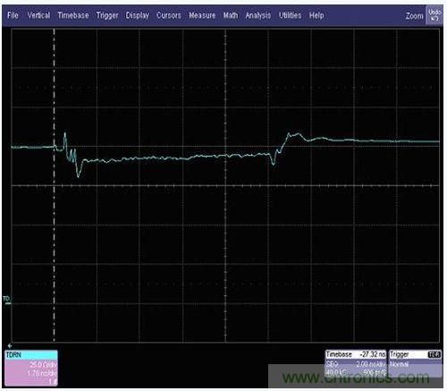 USB3.0带有连接器线缆的差分阻抗vs时间测量