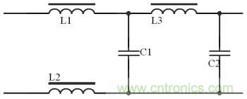 支流侧滤波电路