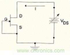 用一个结型场效应管构成恒流二极管