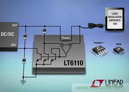 Linear新型电缆压降补偿器LT6110