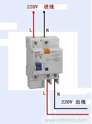 漏電保護器接線繪圖