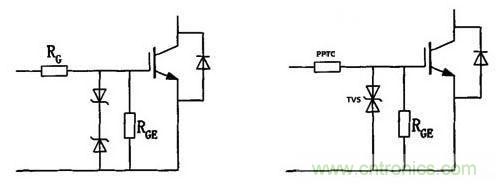 传统保护模式和新型保护模式电路对比
