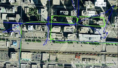图4：MEMS/GPS集成解决方案(MEMS + GPS绿色，独立GPS蓝色) 