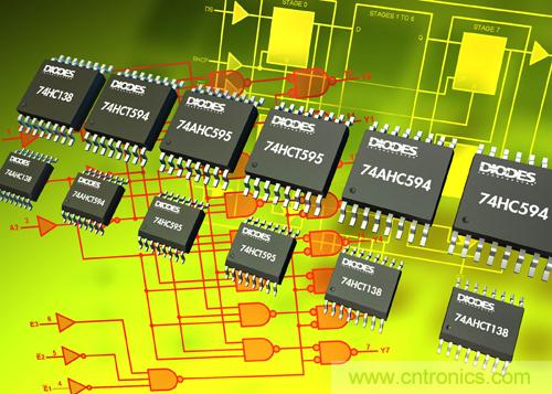 Diodes新增24款5V CMOS制程移位寄存器及译码器