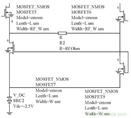 图2：恒流源及反馈电阻