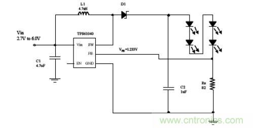 图4：配置为电流源的升压转换器