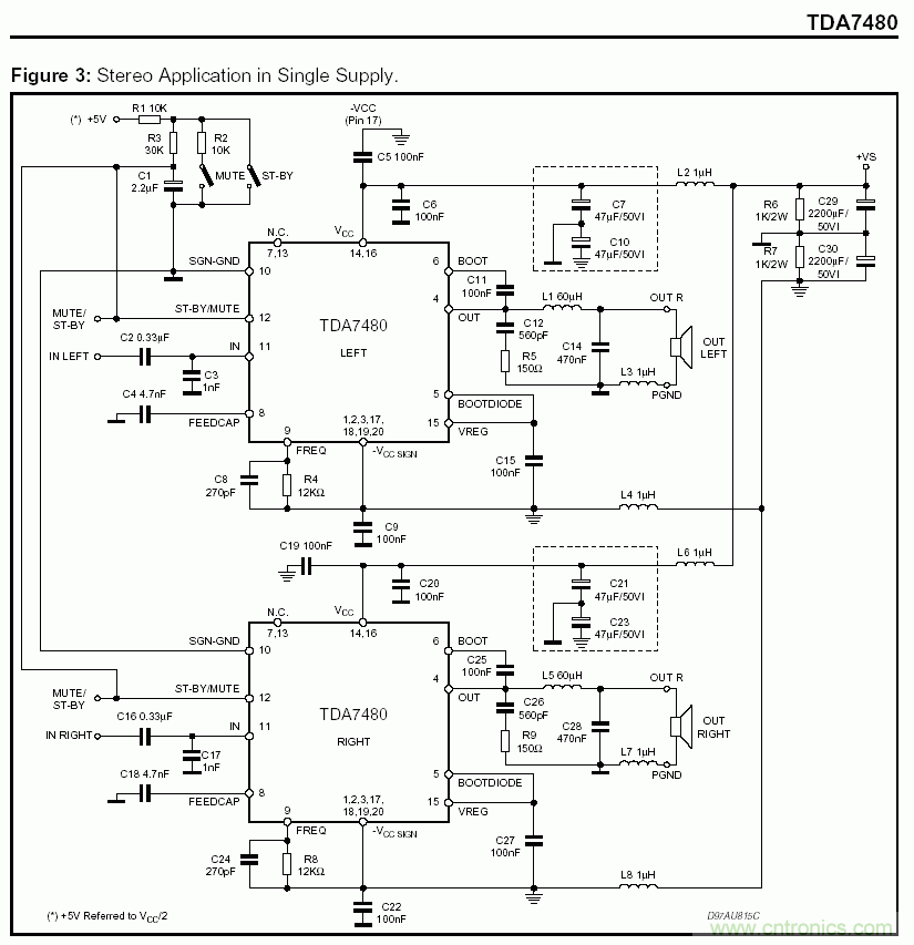 功放原理图-基础知识-电子元件技术网电子百科