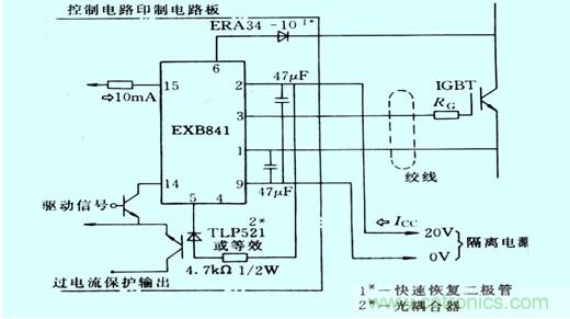 图1:vce电压监测以及保护的原理