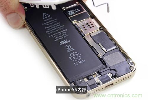 土豪金iPhone 5S拆解:内部结构升级,维修难度增加