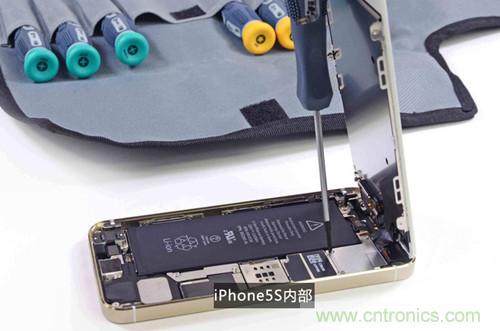 土豪金iPhone 5S拆解:内部结构升级,维修难度增加