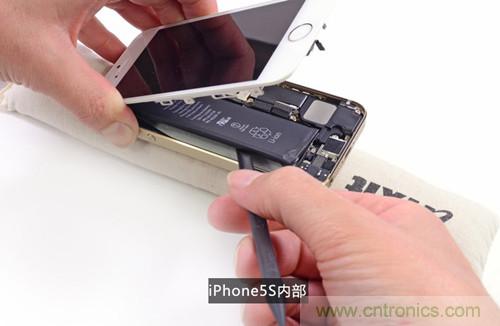 土豪金iPhone 5S拆解:内部结构升级,维修难度增加