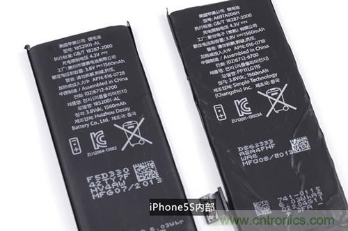 土豪金iPhone 5S拆解:内部结构升级,维修难度增加