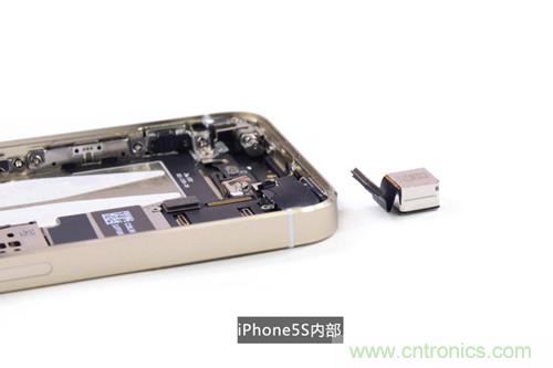 土豪金iPhone 5S拆解:内部结构升级,维修难度增加
