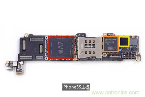 土豪金iPhone 5S拆解:内部结构升级,维修难度增加