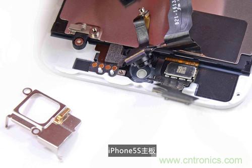 土豪金iPhone 5S拆解:内部结构升级,维修难度增加