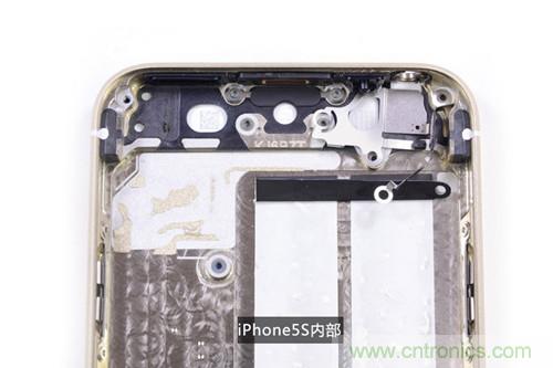 土豪金iPhone 5S拆解:内部结构升级,维修难度增加
