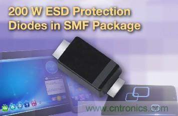 Vishay推采用SMF封装的SMD ESD保护二极管