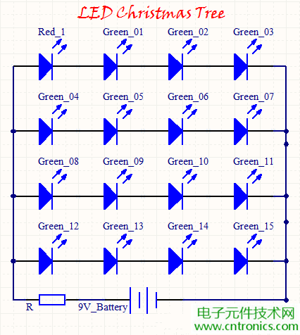 工科男的圣诞礼物：简易LED圣诞树DIY