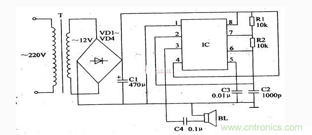 简易超声波驱虫器电路设计
