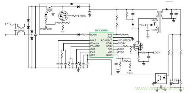 采用NCL30030的AC-DC开关控制器LED驱动方案