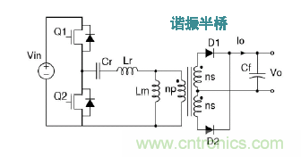 高压DC-DC次级端LLC串联谐振示意图