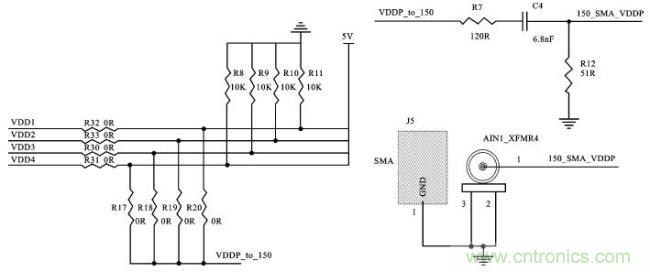 VDD连接150Ω网络145