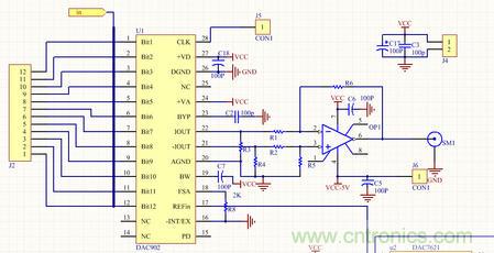 基于DAC902和DAC7621的DDS系统