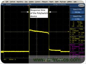 PolySwitch 器件的实时响应