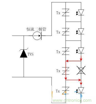 LED灯泡防护示意图