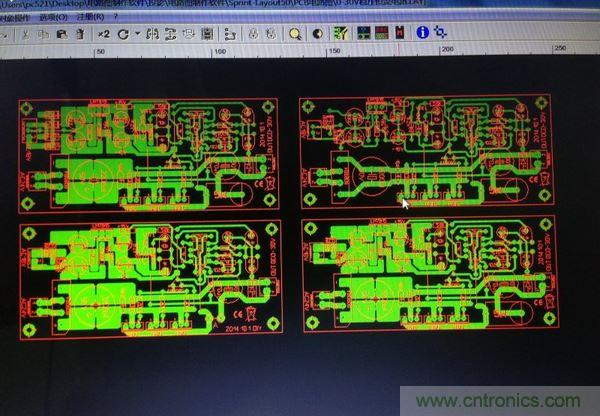 自己画的PCB图