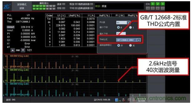 PA6000功率分析仪谐波分析特点