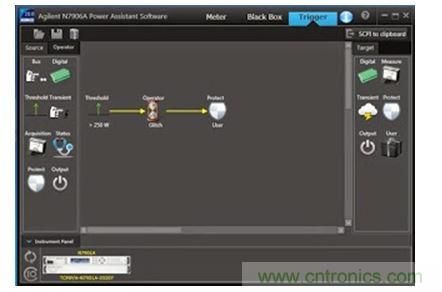 N7906A 软件工具可以直观地配置过功率保护关机