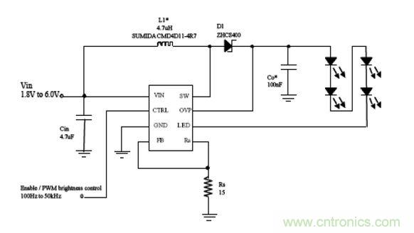 白光 LED 恒流驱动器 IC