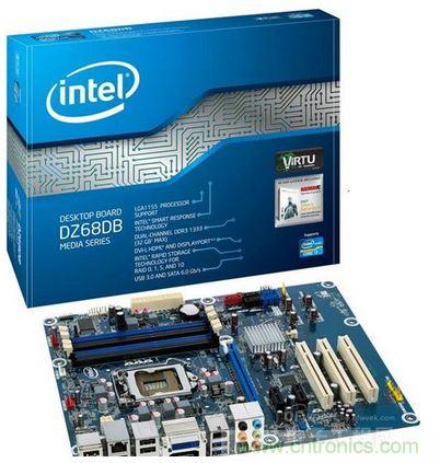 采用蓝色PCB的Intel高端主板—— DZ68DB